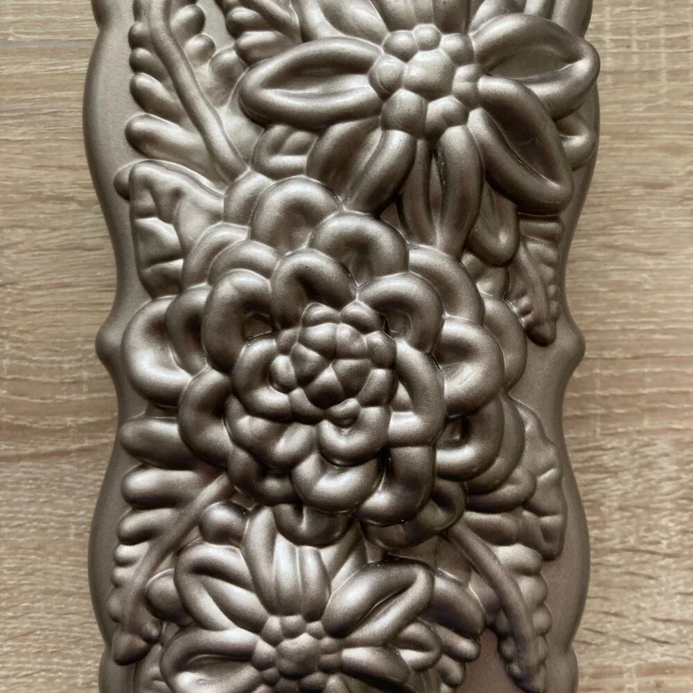 Nordic Ware Floral Bundt Pan in Metallic Gold